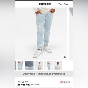 Sene x Emma LiKe NEW men’s air jeans